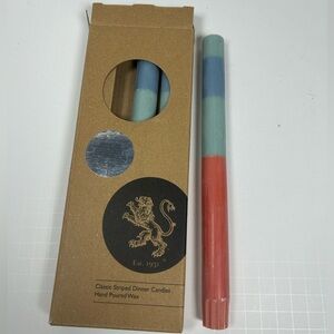 NEW NWT British Colour Standard 4-pack taper candles